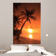 Beach Scene with Sunset Wall Decal