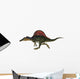 Running Red-Finned Spinosaurus Wall Decal