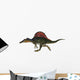 Running Red-Finned Spinosaurus Wall Decal