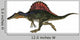 Running Red-Finned Spinosaurus Wall Decal