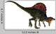 Roaring Red-Finned Spinosaurus Wall Decal