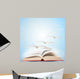 Magic Book Pages Flying Away Wall Decal