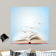 Magic Book Pages Flying Away Wall Decal