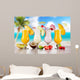 Pina Colada Drinks Wall Decal