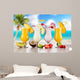 Pina Colada Drinks Wall Decal