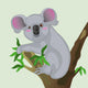 Koala Tree Wall Decal