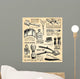 Shaving Utensils Wall Decal