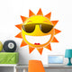 Sun Sunglasses White Wall Decal
