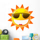 Sun Sunglasses White Wall Decal