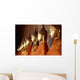 Line of Buddha Statues Horizontal Wall Decal