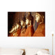 Line of Buddha Statues Horizontal Wall Decal