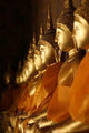 Line of Buddha Statues Vertical Wall Decal