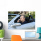 Man Driving Car Wall Decal
