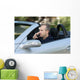 Man Driving Car Wall Decal