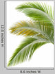 Three Palm Tree Leaves Wall Decal