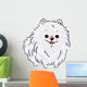 White Pomeranian Wall Decal
