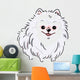 White Pomeranian Wall Decal