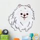 White Pomeranian Wall Decal