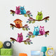 Owls Branches Wall Stickers Wall Decal
