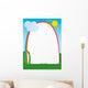 Rainbow Frame Decorated Wall Decal