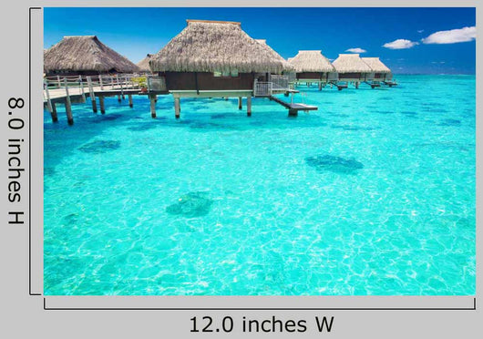 Water Villas Ocean Wall Decal