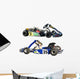 Two Go Karts Wall Decal
