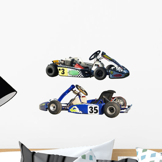 Two Go Karts Wall Decal