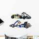 Two Go Karts Wall Decal