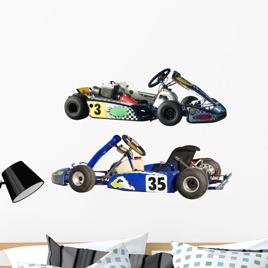 Two Go Karts Wall Decal