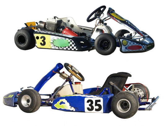 Two Go Karts Wall Decal