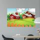Cartoon Farm Landscape Wall Decal