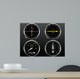 Airplane Flying Instruments Wall Decal
