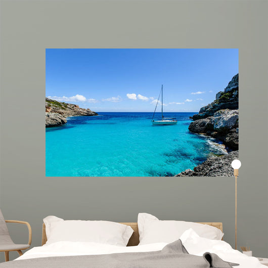 Sailing Boat Anchor Paradise Wall Decal