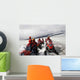 People Snowmobiles Glacier Wall Decal