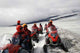 People Snowmobiles Glacier Wall Decal
