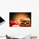 Hamburger and Vegetables Wall Decal