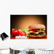 Hamburger and Vegetables Wall Decal