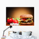 Hamburger and Vegetables Wall Decal
