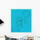 Thinking Man with Question Wall Decal