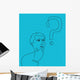 Thinking Man with Question Wall Decal