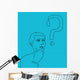 Thinking Man with Question Wall Decal