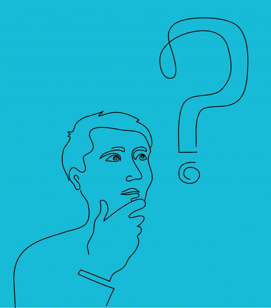 Thinking Man with Question Wall Decal