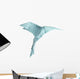 origami isolated hummingbird Wall Decal