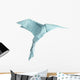 origami isolated hummingbird Wall Decal