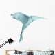 origami isolated hummingbird Wall Decal