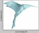 origami isolated hummingbird Wall Decal