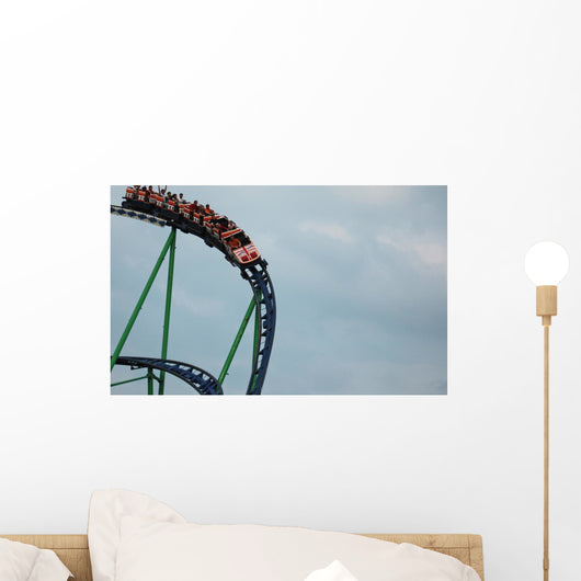 Roller Coaster Drop Curve Wall Decal