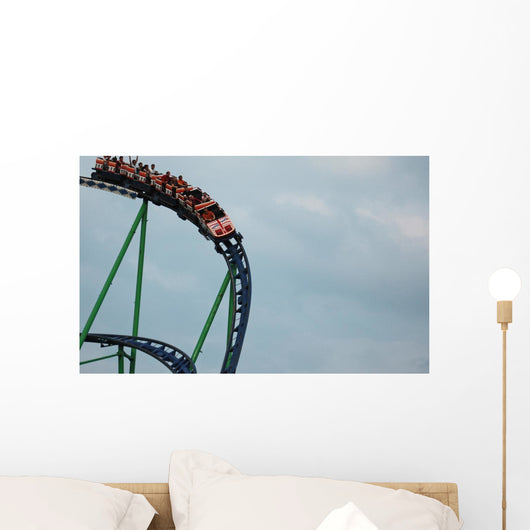Roller Coaster Drop Curve Wall Decal