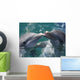 Dolphins Love Wall Decal
