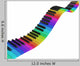 Rainbow Piano Keys Wall Decal